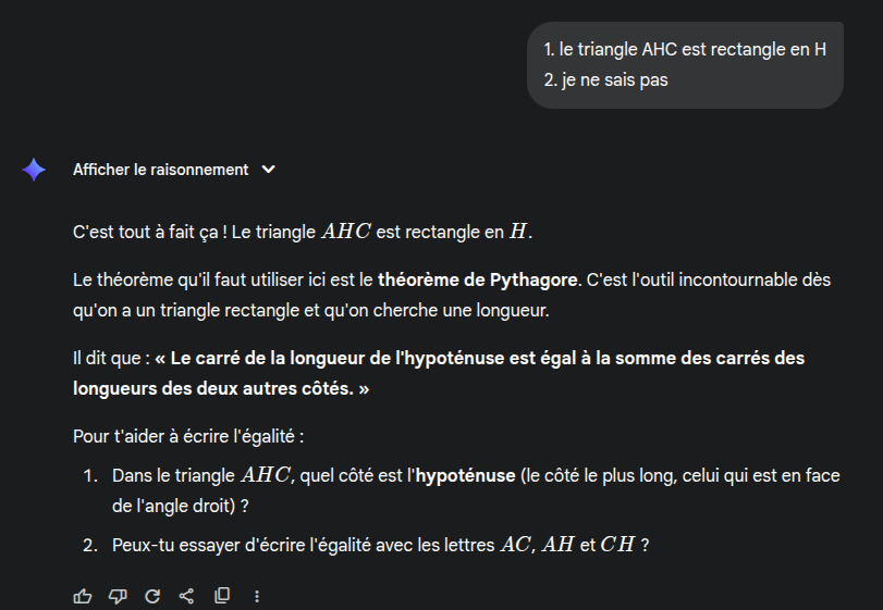 exercice de maths aide moi Gemini